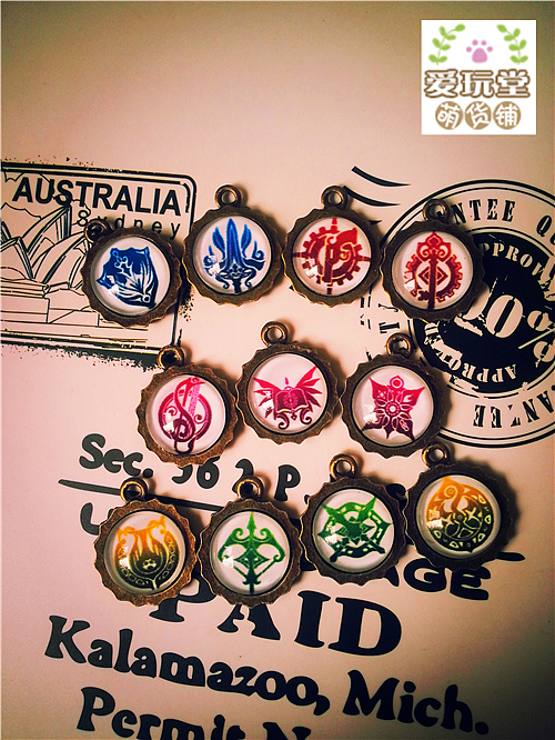 永恒之塔职业LOGO的防尘塞坠子