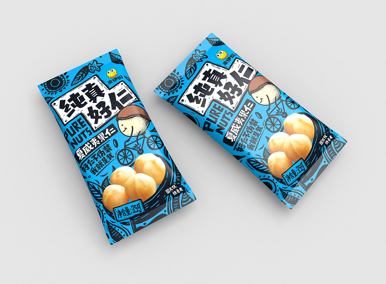 来伊份纯真好仁系列包装形象设计（图ZMTAwNDg4ODY0） - 包装 - 站酷设计师蓝色盛火原创素材 - 站酷ZCOOL
