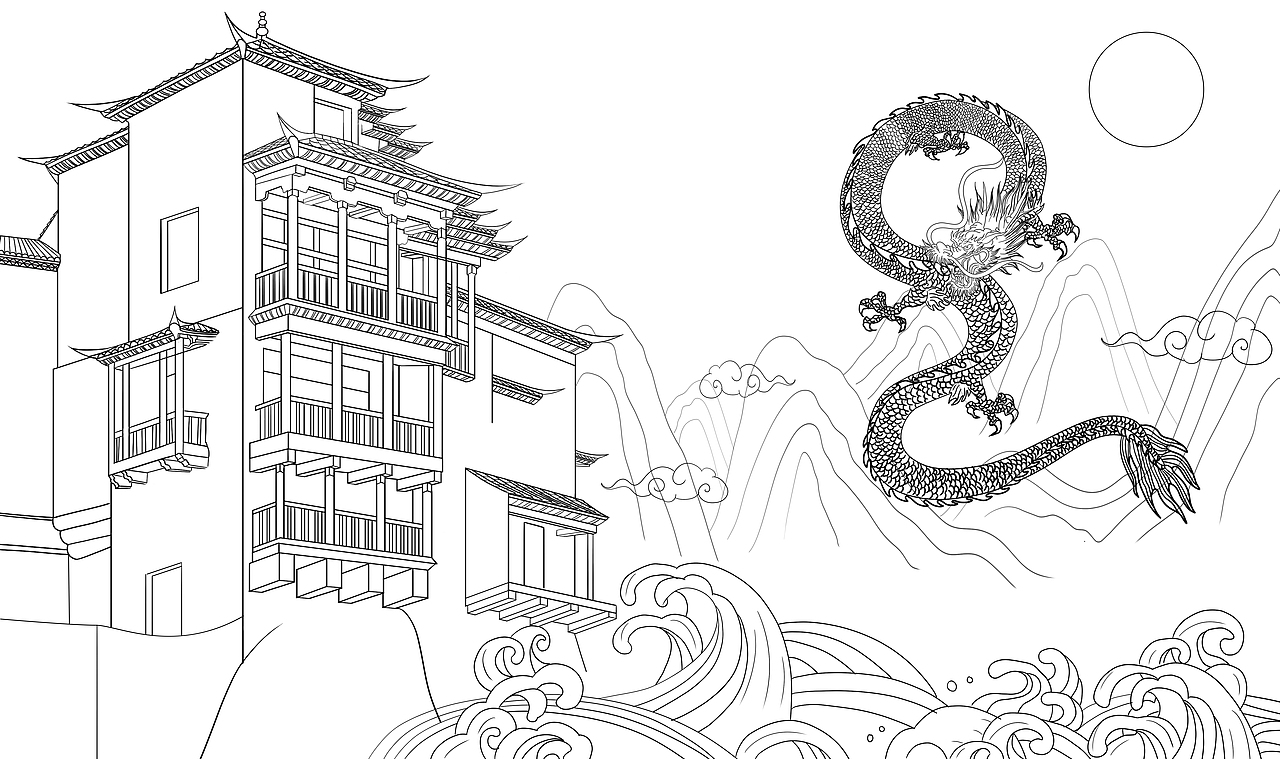国潮插画（图ZMjE5OTEyMzY0） - 艺术插画 - 站酷设计师同名原创素材 - 站酷ZCOOL