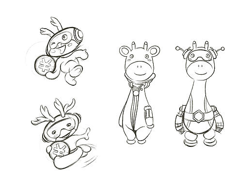 鹿（个人主页-ZNTE1ODk3NjQ=） - IP形象 - 站酷设计师Monster女魔头原创素材 - 站酷ZCOOL