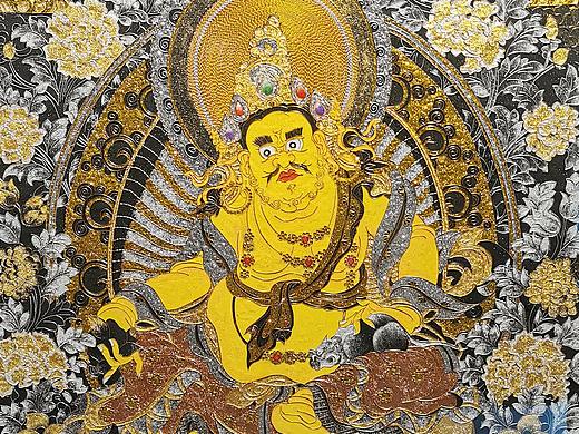 掐丝珐琅 黄财神