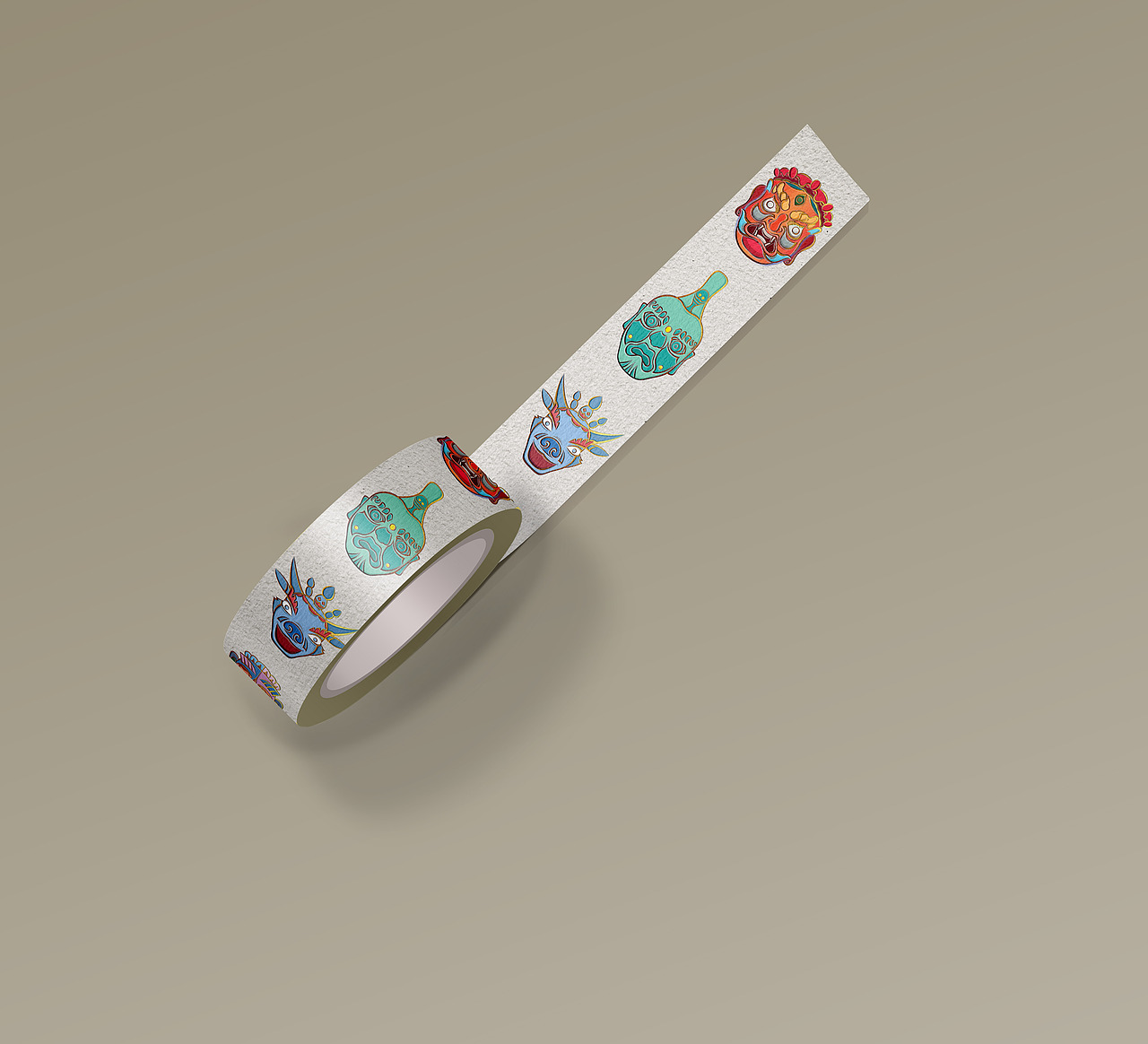 西藏面具图形创作及衍生品设计