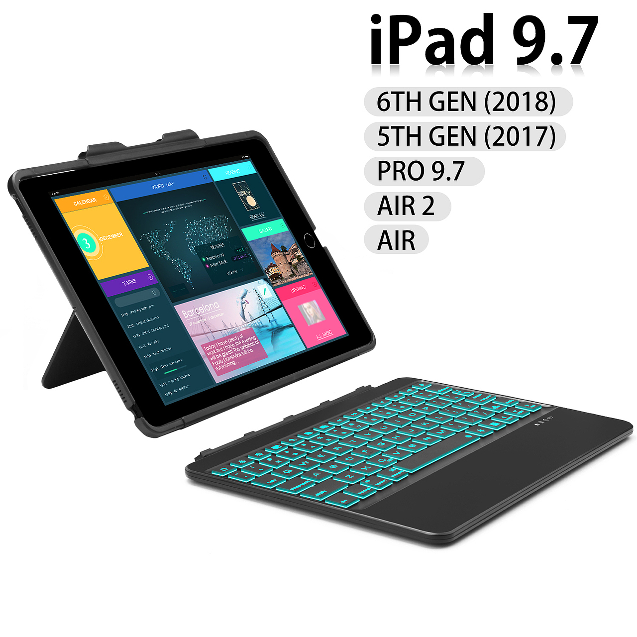 iPad壳+键盘可拆分