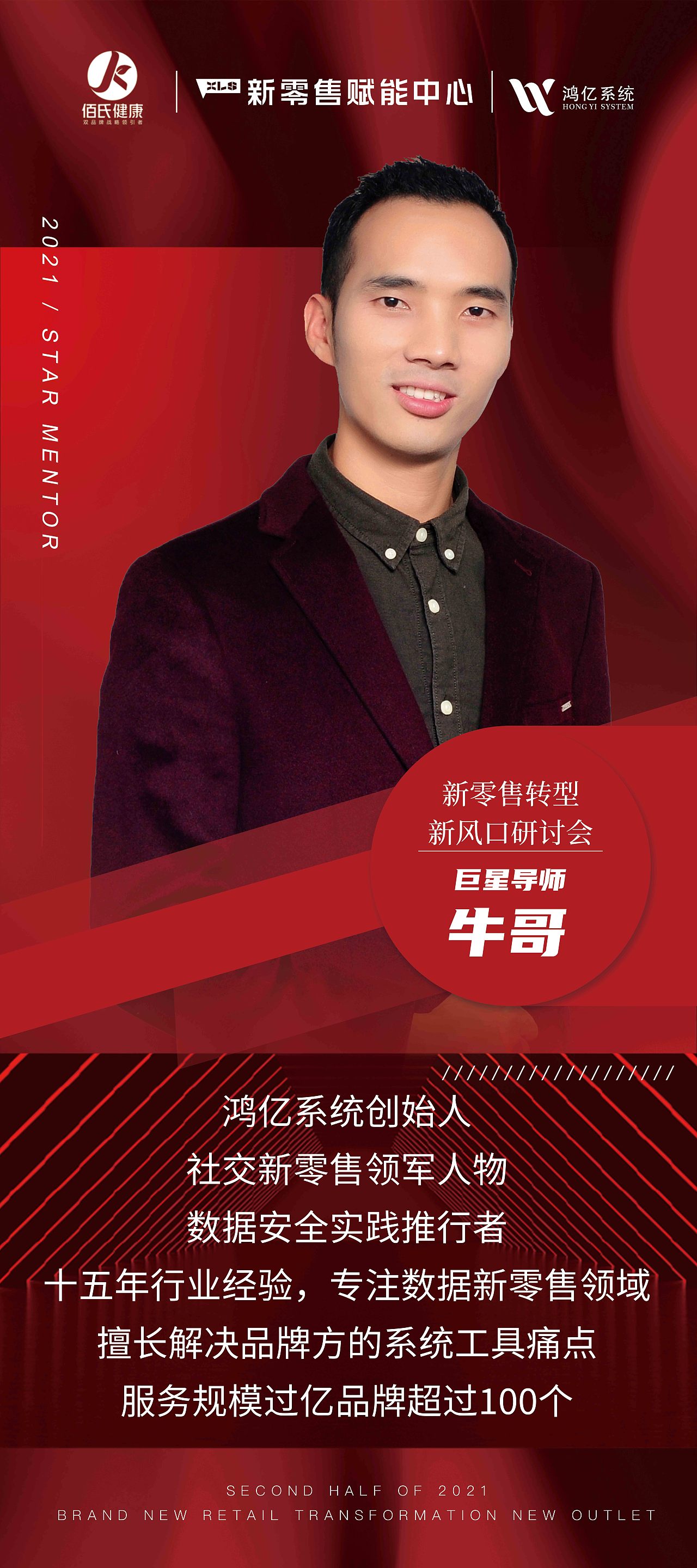 会议人物海报展架