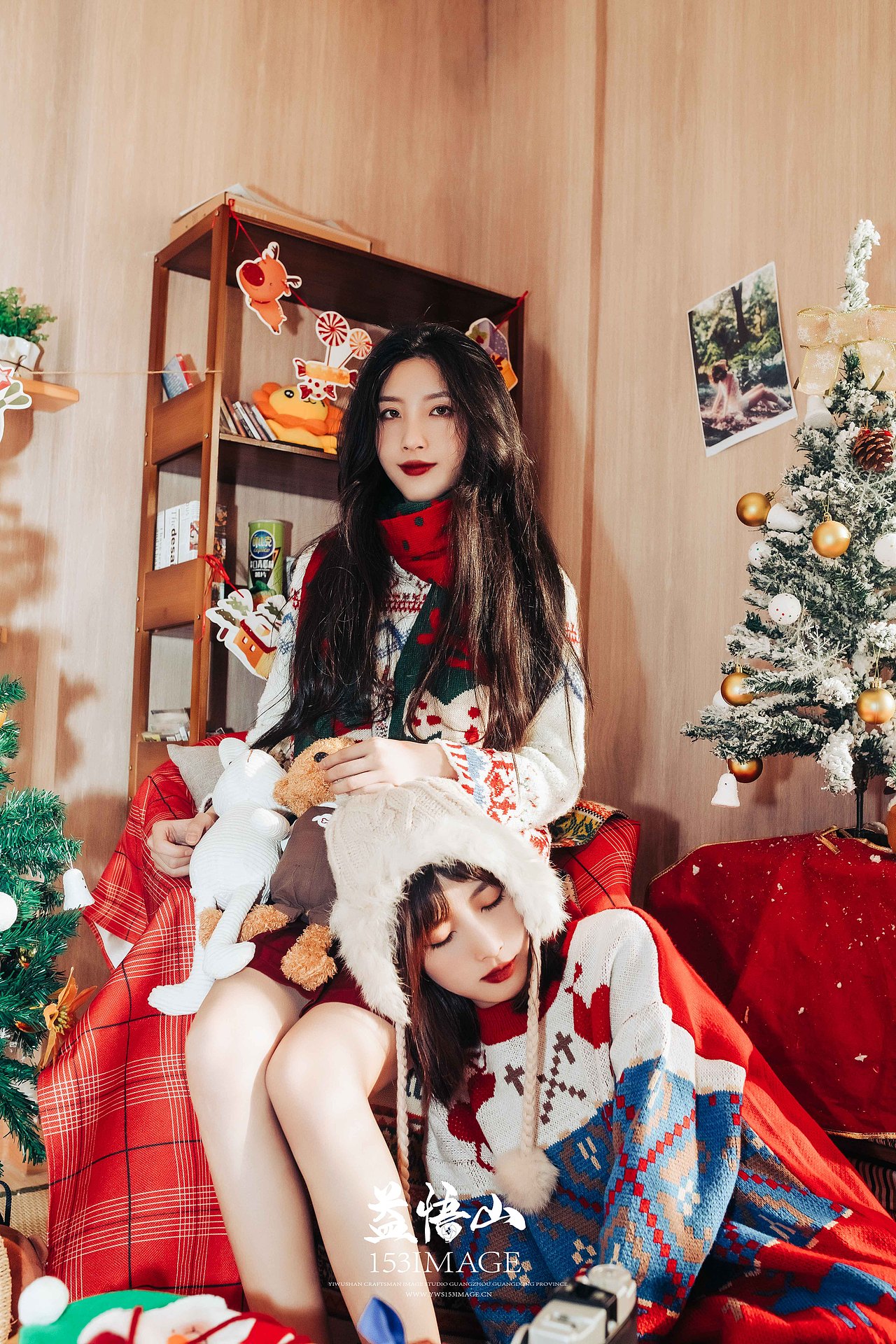 网红圣诞双胞胎姐妹