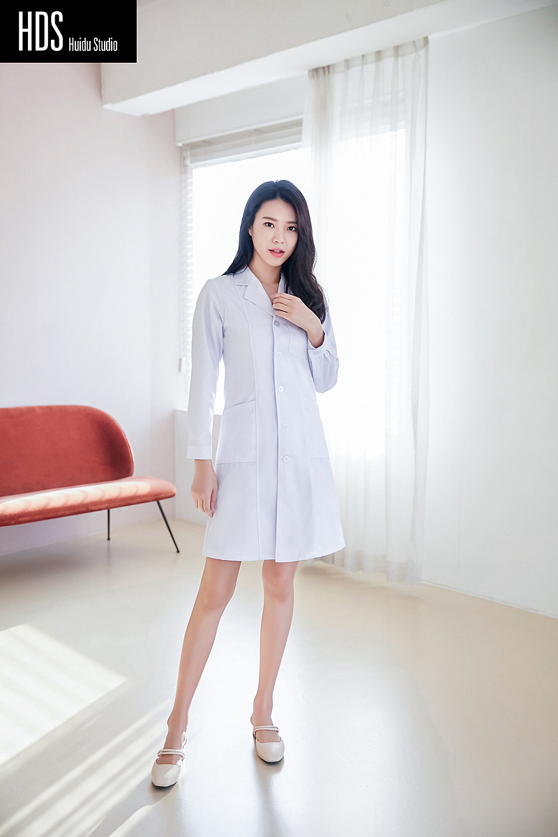 韩国模特韩风女模护士服拍摄