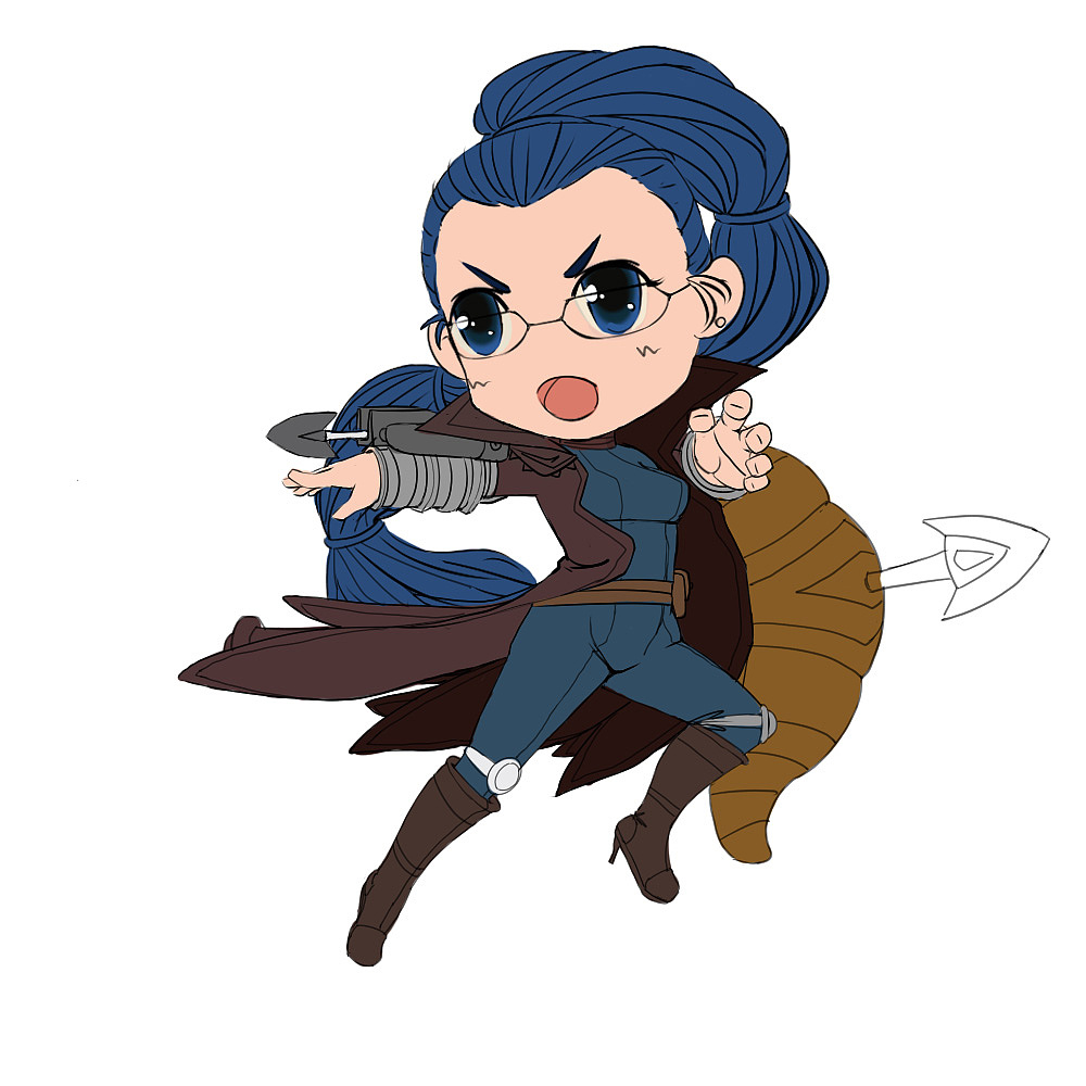 英雄联盟q版英雄薇恩vn内个啥上色过程