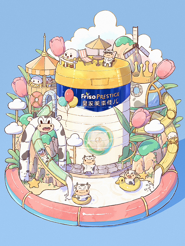 场景插画大杂烩（2023篇）（图ZMzYxODM3MzMy） - 商业插画 - 站酷设计师无聊铅笔头原创素材 - 站酷ZCOOL