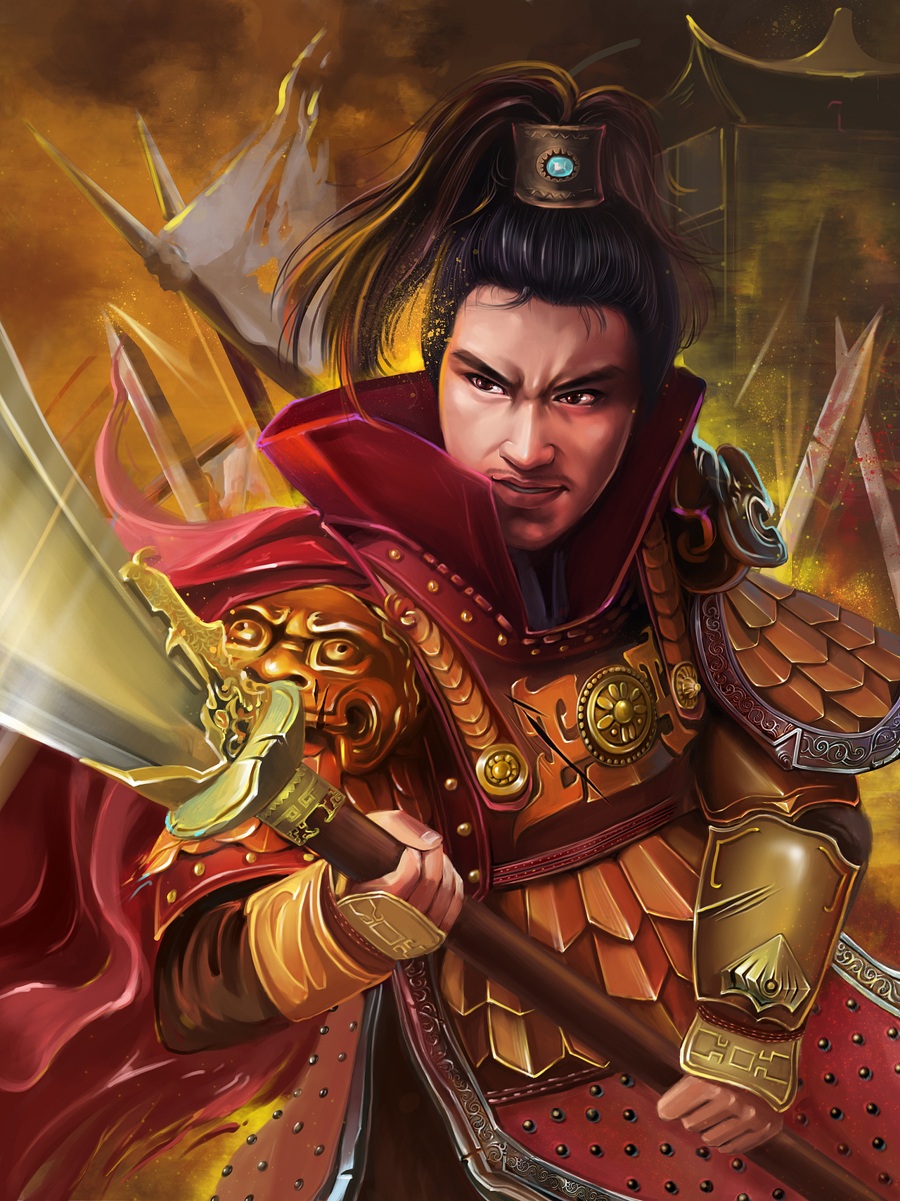 三国杀卡牌cg关平