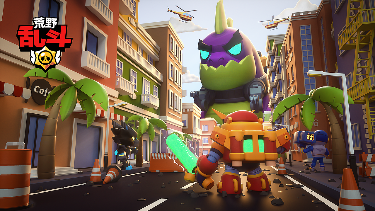 荒野乱斗卡通场景渲染练习