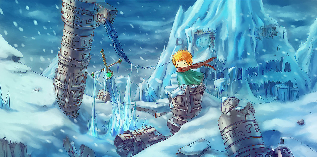 历尽千山万苦,一个星期过去了。安迪终于到了白巫师所说的雪山。
这可是全世界最高的雪山,温度长年保持在零下负20度,到了山顶的温度只有零下负40度。<br>经过了一日一夜的攀爬,安迪终于到了山顶。<br>他看到了一把剑牢固地直立在地上。