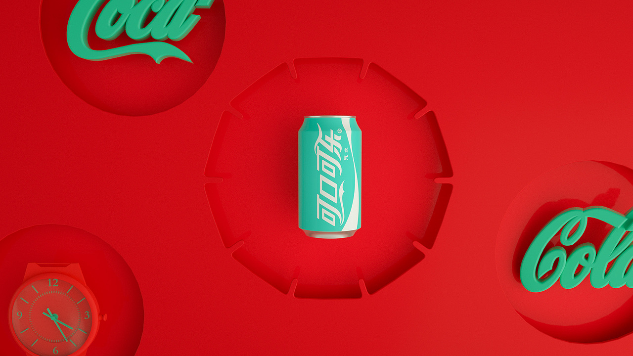 c4d+octane创意表现/可乐系列创意表现（图ZMTA5Nzc4NzU2） - 其他三维 - 站酷设计师o极点创意o原创素材 - 站酷ZCOOL