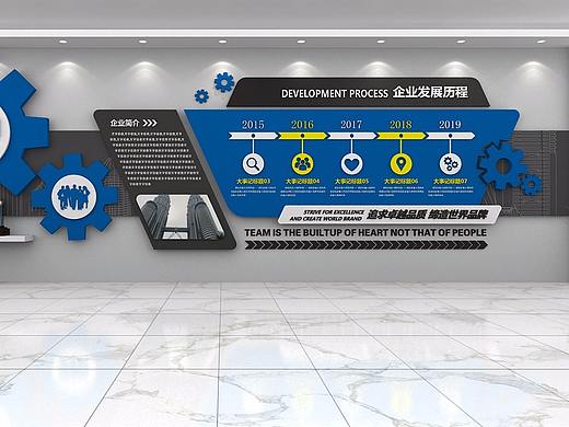 企业发展历程文化墙