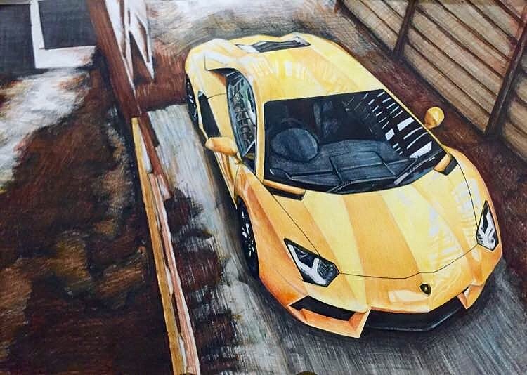 汽车手绘(兰博基尼)