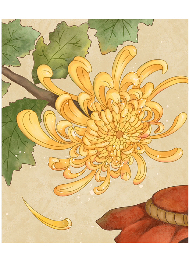 #WOW+霜降之菊花酒（图ZMzE5NTk5OTI4） - 商业插画 - 站酷设计师画插画的胖喵原创素材 - 站酷ZCOOL
