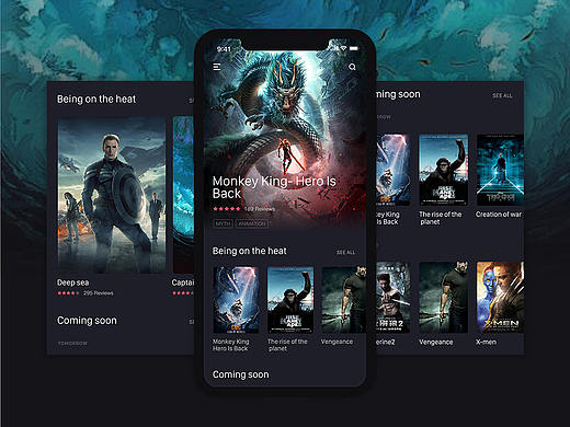 观影app（个人主页-ZMzE1NTM4NjA=） - APP界面 - 站酷设计师四时啊四时原创素材 - 站酷ZCOOL