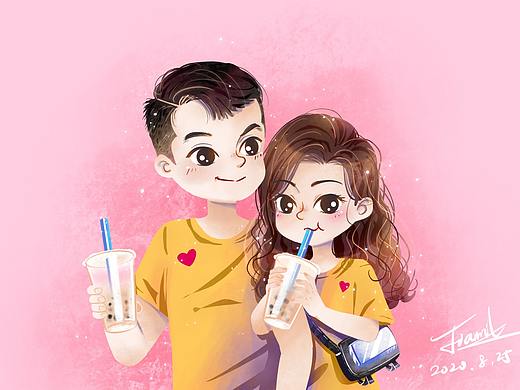 可爱卡通情侣~