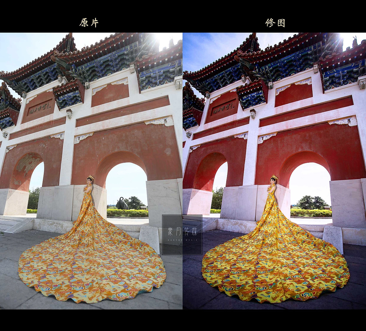 宫廷版婚纱类精修