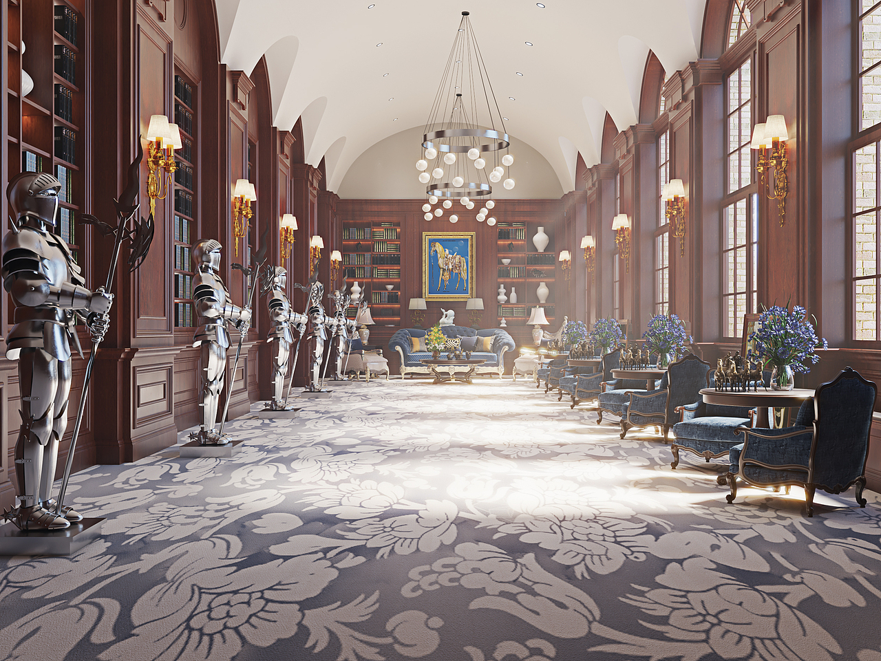 欧式长廊|空间|家装设计|耳东一三_原创作品-站酷(zcool)