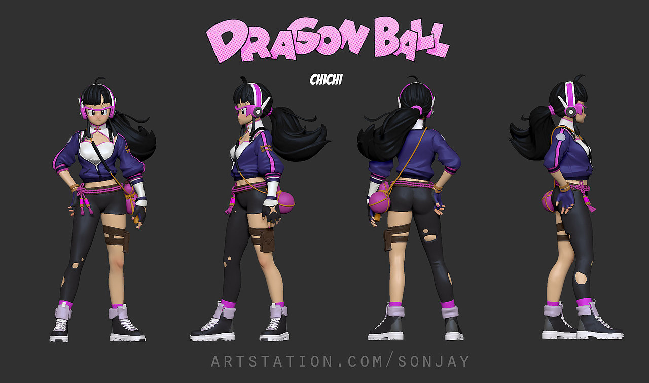 七龙珠-悟空琪琪（图ZMjMyMDYyMjIw） - 商业插画 - 站酷设计师吖松SONG原创素材 - 站酷ZCOOL