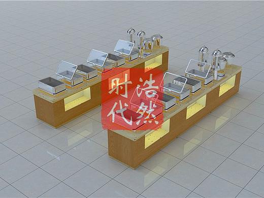 餐厅自助餐台图片效果图及内部电路图插座图纸打菜台