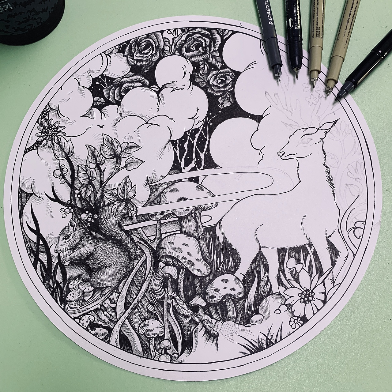 平面构成 针管笔 装饰画（图ZMTg3Nzg1OTky） - 新锐潮流插画 - 站酷设计师不怕杀鸡的小猴子原创素材 - 站酷ZCOOL