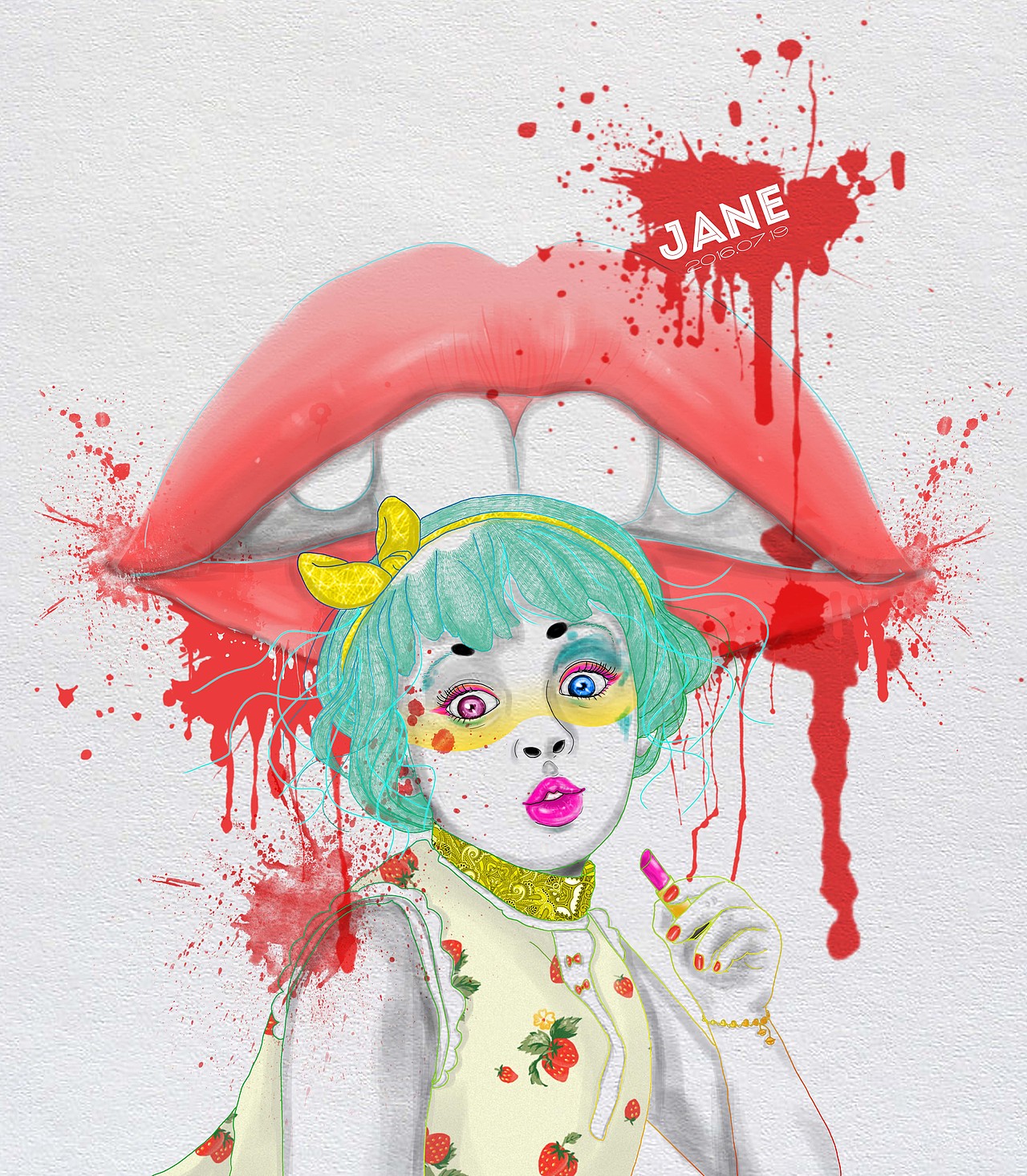 2016年回顾（图ZNjc2NjIyODQ=） - 新锐潮流插画 - 站酷设计师撑着伞原创素材 - 站酷ZCOOL