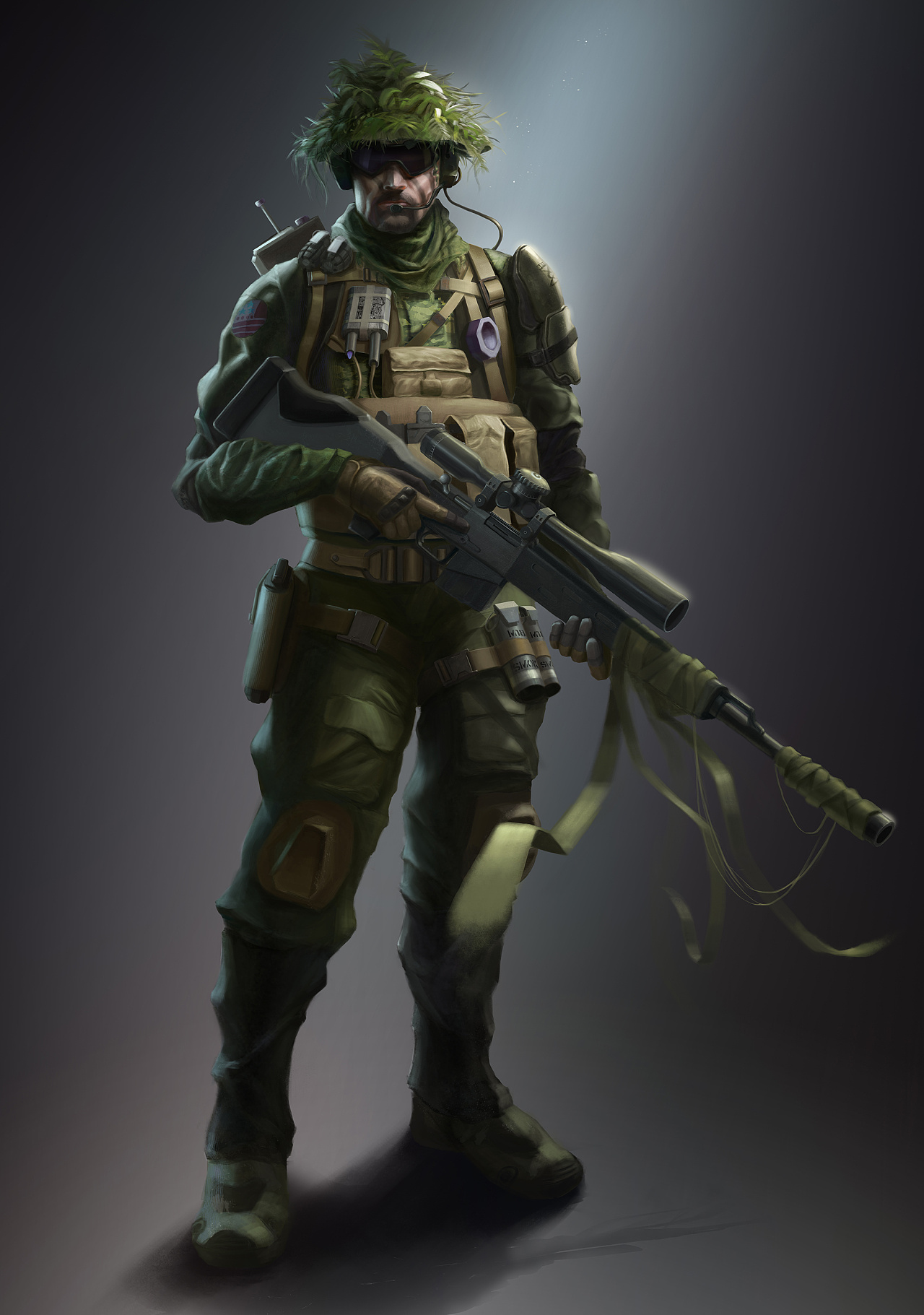 狙击手设计|插画|游戏原画|nana的白兔 - 原创作品 - 站酷 (zcool)