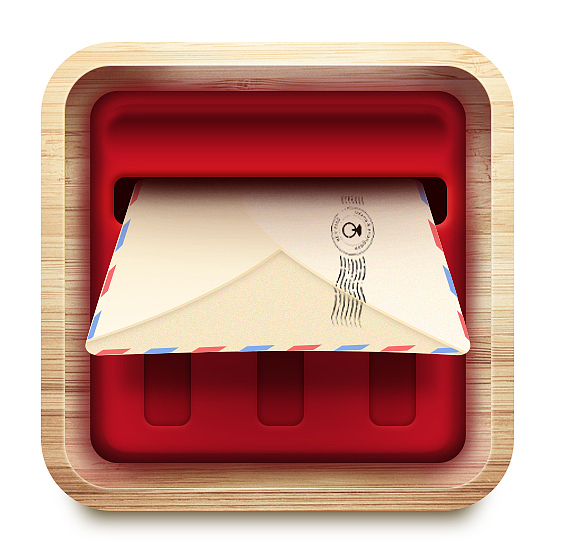 写实风格手机图标--邮件icon设计（图ZNTk0ODgwNzI=） - 图标 - 站酷设计师张梓晨i原创素材 - 站酷ZCOOL