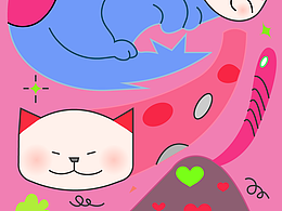 原創(chuàng)貓咪插畫