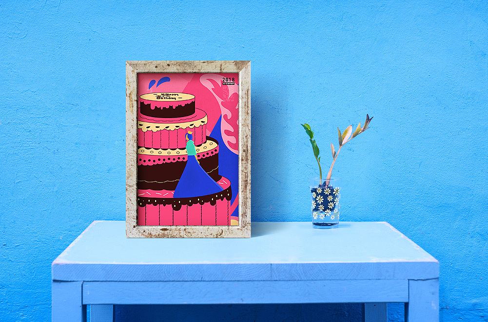 插画-生日（图ZMTM1MDI0NTcy） - 艺术插画 - 站酷设计师Fann番茄原创素材 - 站酷ZCOOL