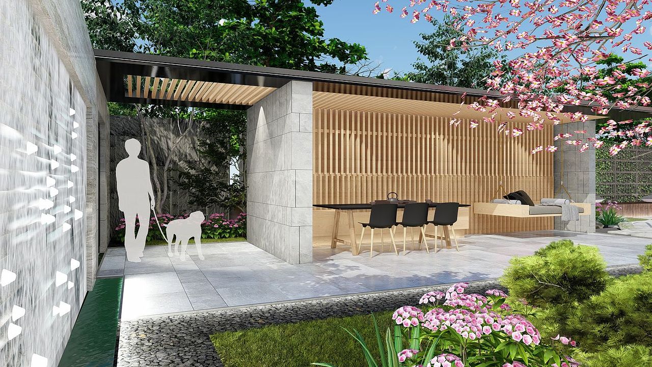 禅意现代花园（图ZMzIzNjQwNTg0） - 景观设计 - 站酷设计师温澜潮生_ewan原创素材 - 站酷ZCOOL