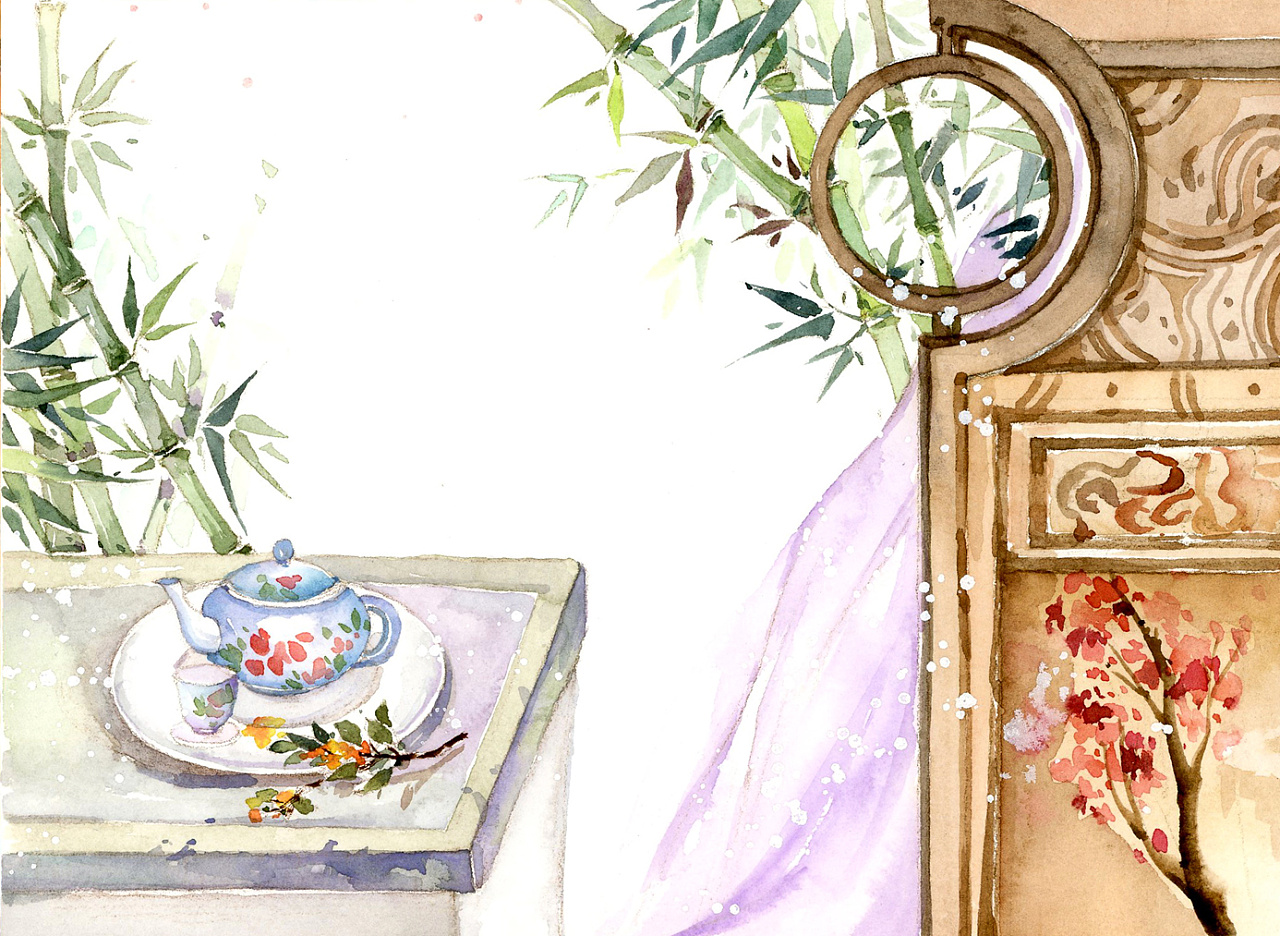古风物件|插画|商业插画|猫耳插画 - 原创作品 - 站酷 (zcool)