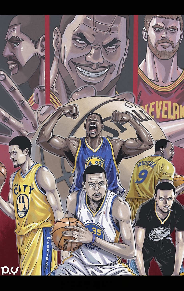 他爱的那些篮球明星|动漫|单幅漫画|鲨鱼shark_原创作品-站酷(zcool)