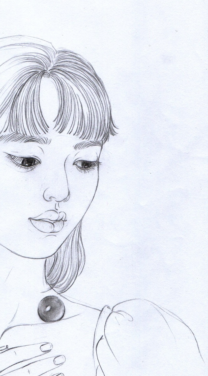 工笔人物白描线稿