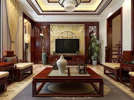 全屋榫卯结构拼装——中式全屋红木整装定制