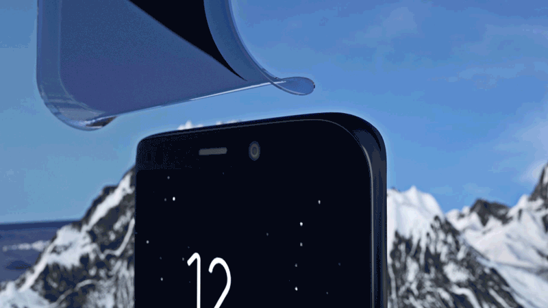 Rock-hydrogel screen protector