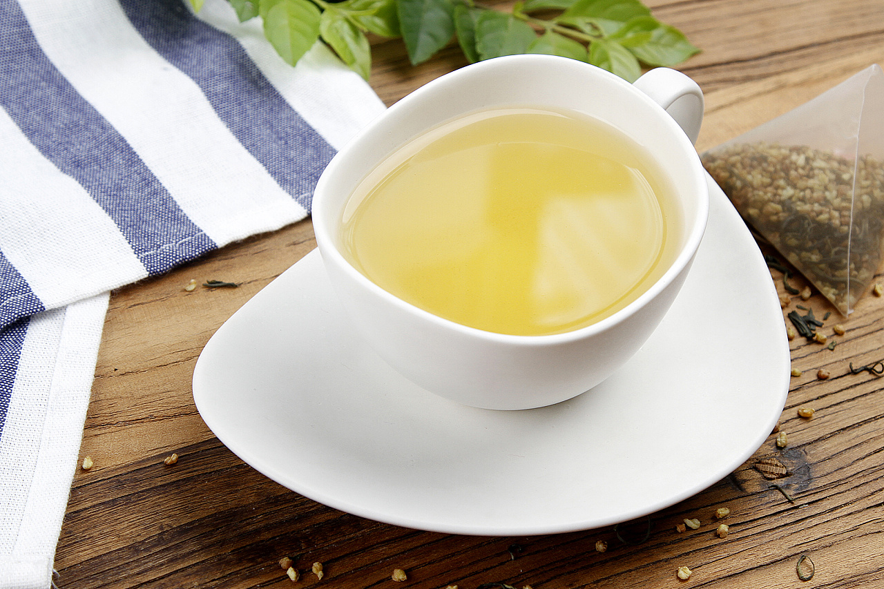 荞麦绿茶拍摄(三角袋泡五谷茶系列)