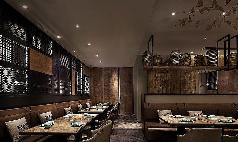 重庆干锅店装修 干锅店设计 干锅店装修设计 鼎庭装饰作品