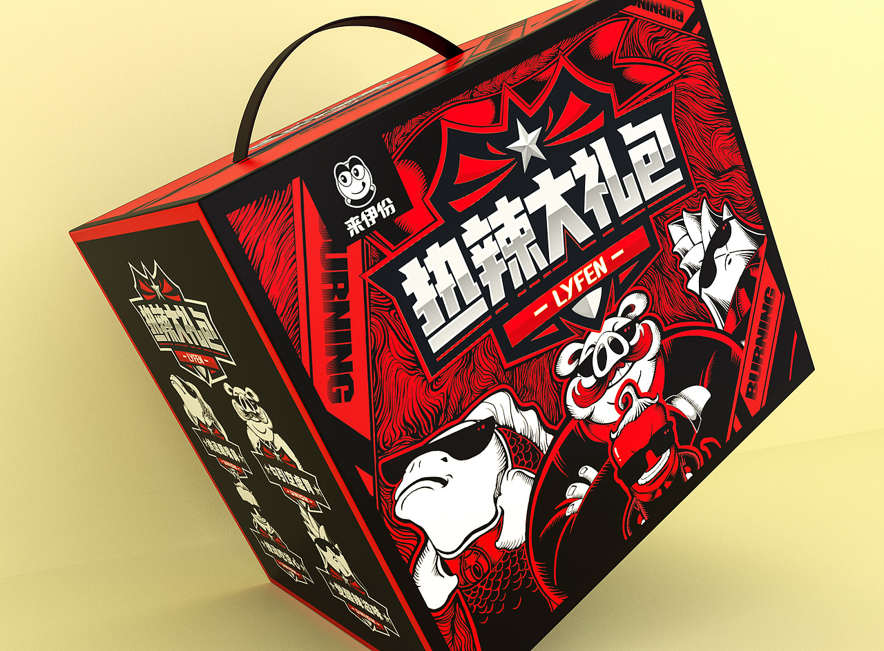 蓝色盛火新作：来伊份品牌定制礼盒包装视觉设计（图ZMTg2NTEwMDQw） - 包装 - 站酷设计师蓝色盛火原创素材 - 站酷ZCOOL