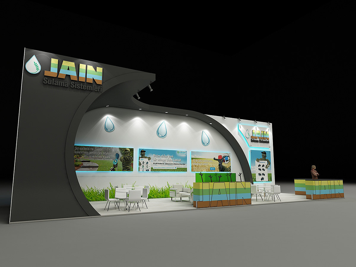 草地 展会会展效果图世界