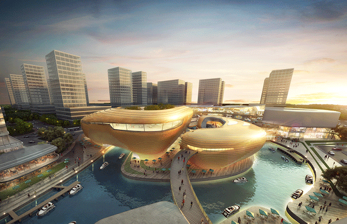 湾水街广告画面