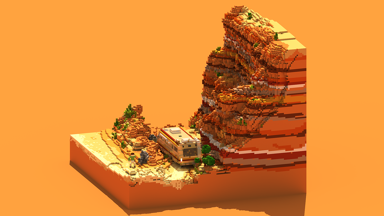magicavoxel 绝命毒师第一季第一集（图ZOTI3NDk3MTI=） - 动画/影视 - 站酷设计师GuomuGuomu原创素材 - 站酷ZCOOL