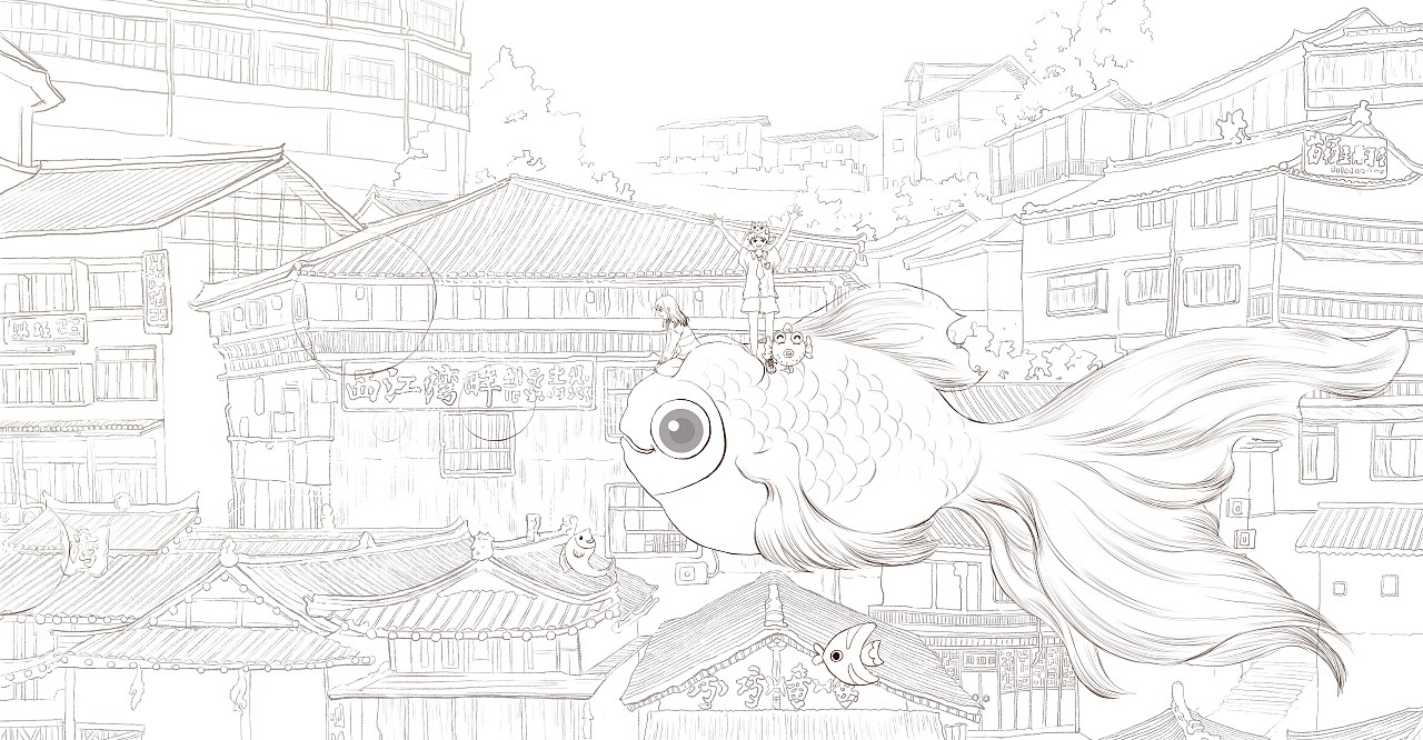 嘟嘟，我们一起出去玩吧！（图ZMjA0MTE0Mjg4） - 创作习作 - 站酷设计师恩恩莓原创素材 - 站酷ZCOOL