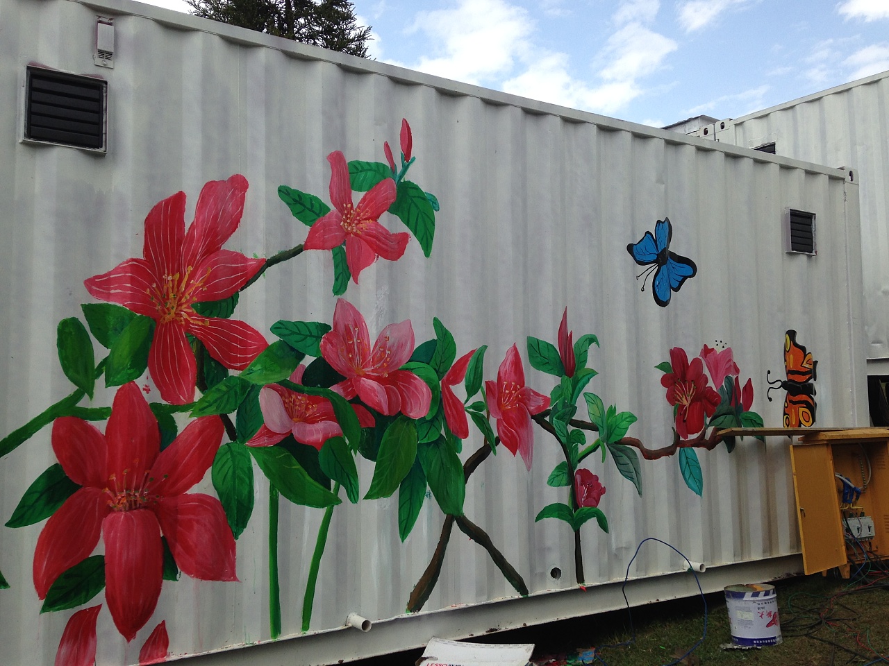 六盘水乌蒙草原音乐节集装箱彩绘