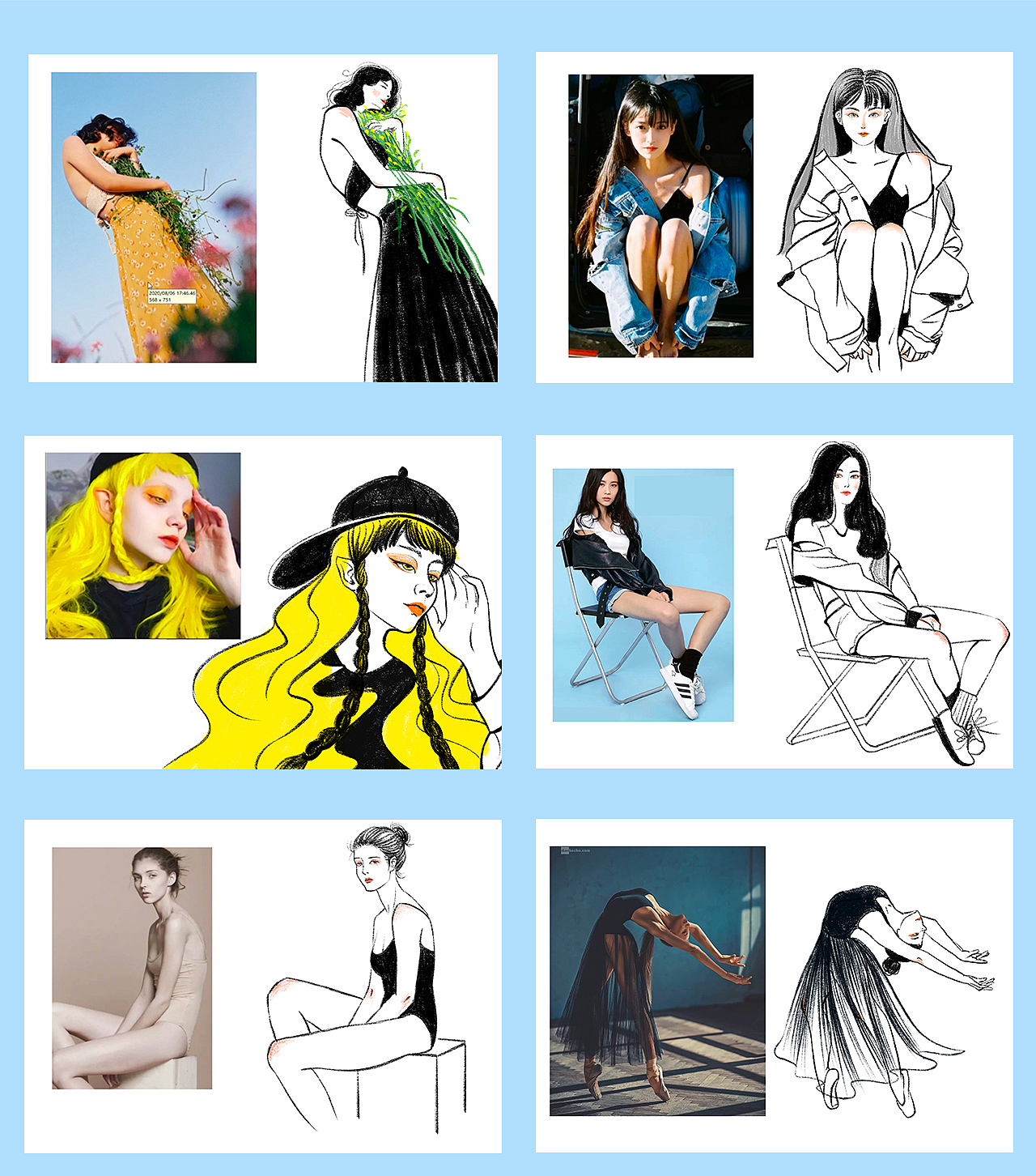 近期速写和创意插画整理