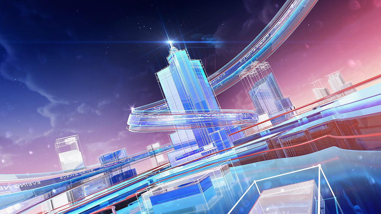 晚间新闻片头设计