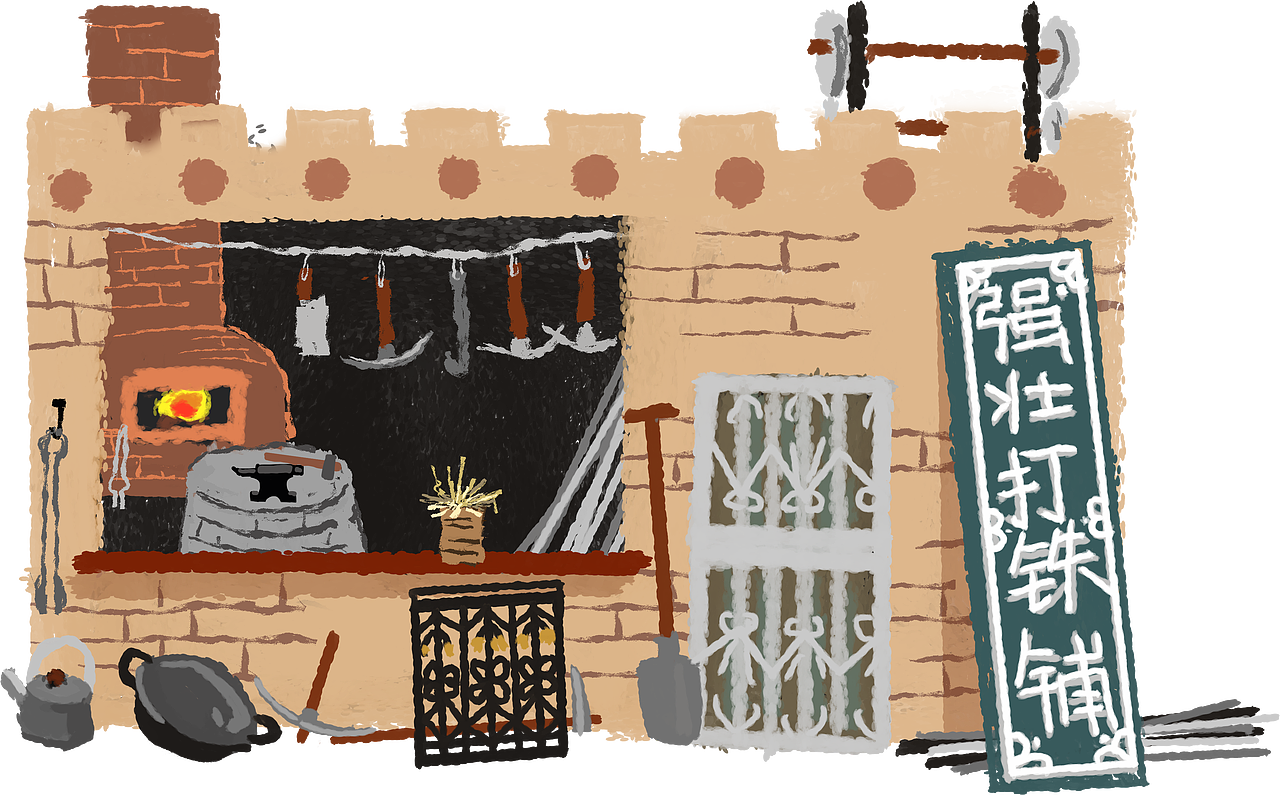 喀什古城小店铺（图ZMjgwNjk4NjMy） - 儿童插画 - 站酷设计师Ceeeeeeeee原创素材 - 站酷ZCOOL