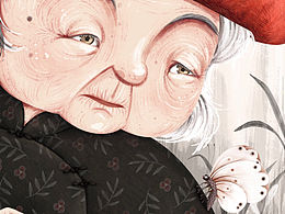 《我家的老奶奶》治愈系插画