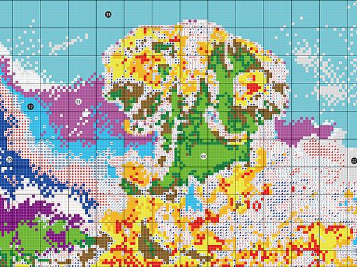 11CT-NCKA004-1-黄金象-40x30cm-十字绣设计图纸j